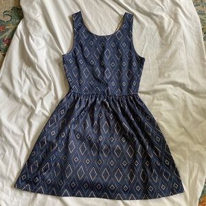 Blue lace dress